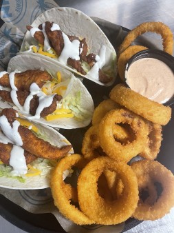image of Fried Buffalo Chicken Tacos