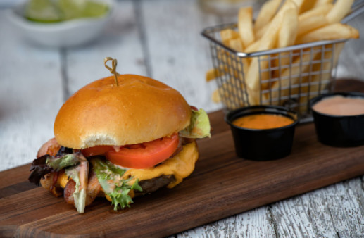 image of Hamburguesa con Queso y Tocineta