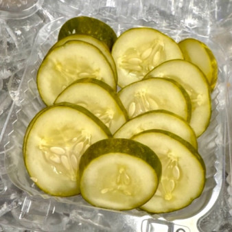 image of Kosher Pickle Chips- Fresh