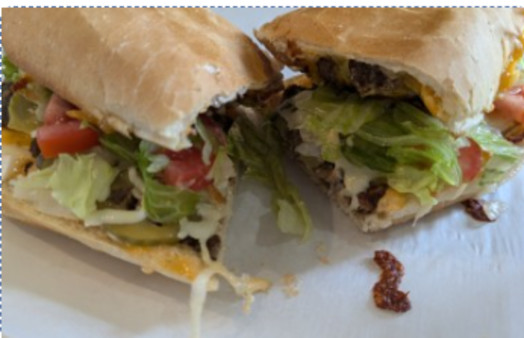 image of "The McDowell" Cheeseburger Sub