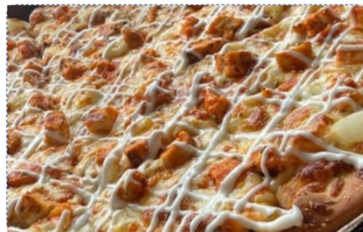 image of Spicy Chicken Bacon Ranch Pizza