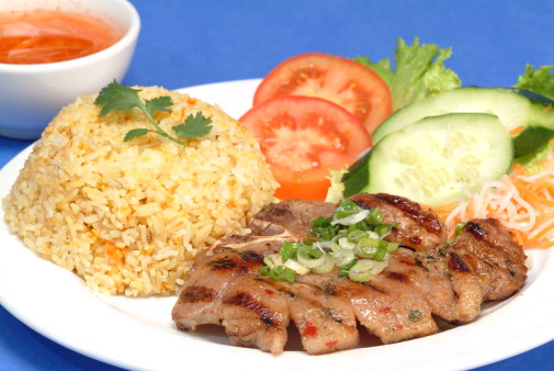 image of R03. Grilled Pork Chop W/Butter Rice 