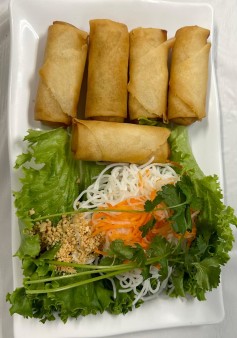 image of V05. Fried Vegetable Egg Rolls (5)