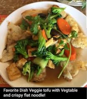 image of V06. Pan Fried Soft Crispy Vegetarian and Tofu