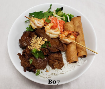 image of Grilled Shrimp, Pork, & Egg Roll Vermicelli 