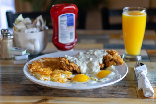 image of Country Fried Steak & Eggs