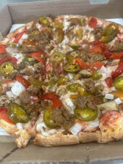 image of Plant-based Sweet & Spicy Sausage Pizza 