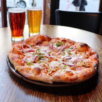 image of Chicken + Smoked Pepper Pizza