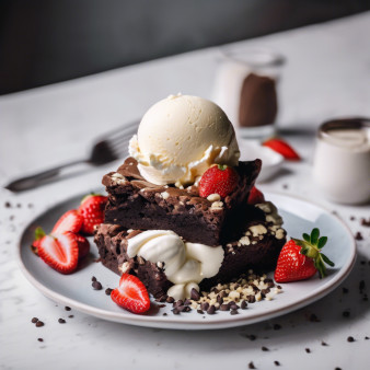 image of Hemp Brownie A La Mode
