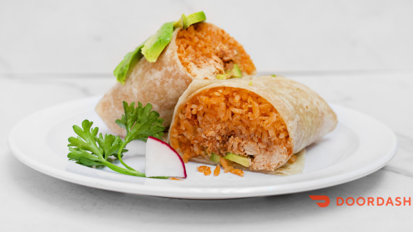 image of Chicken, Rice and Avocado Burrito