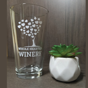 image of Pint Glass - Whole Hearted Tree Logo