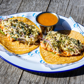 image of GRILLED SALMON TACOS (x2)