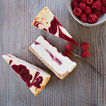 image of Raspberry White Chocolate Cheesecake