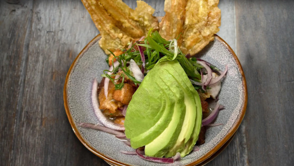 image of Ceviche de Chicharron / Crispy Pork Ceviche