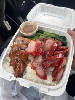 image of Roasted Duck/BBQ Pork with Rice | 双拼饭（烤鸭，叉烧）