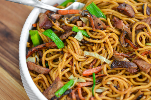 image of BBQ Pork Lo Mein | 叉烧捞面