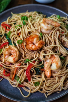 image of Shrimp Lo Mein | 虾捞面