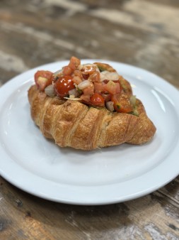 image of Pesto Burrata Croissant