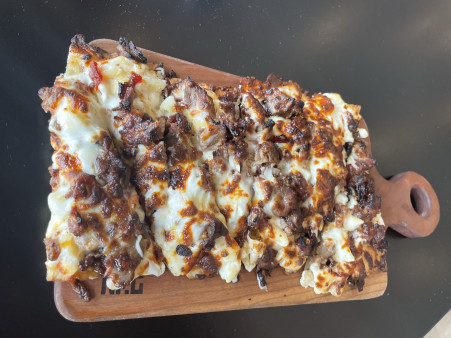 image of Brisket + Bacon Mac Flatbread