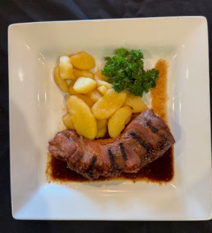 image of  Cherry Glazed Pork Tenderloin-Gluten Free