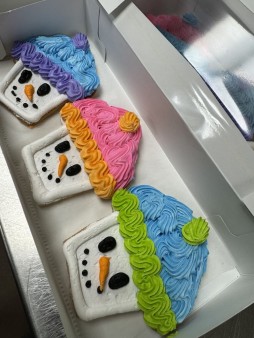 image of Snowman Face Cookie