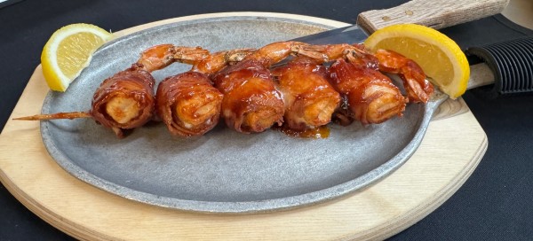 image of Bacon- Wrapped BBQ Shrimp