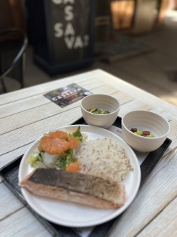 image of Poached Scottish King Salmon Bento