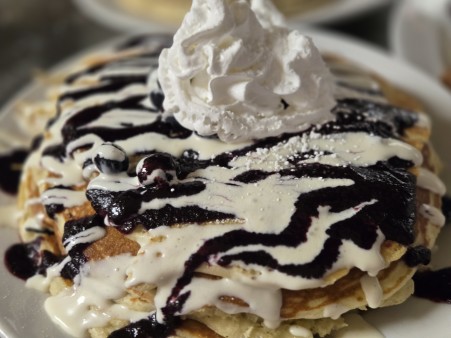 image of Blueberry cheesecake pancakes