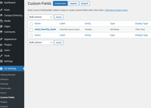 Adapt the Campus Directory to Your Unique Needs With Custom Fields