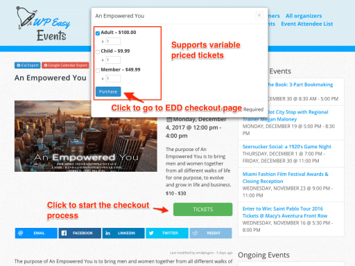 Start Selling Event Tickets Quickly and Easily With Easy Digital Downloads