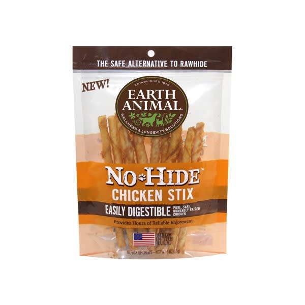 earth animal no-hide chicken stix