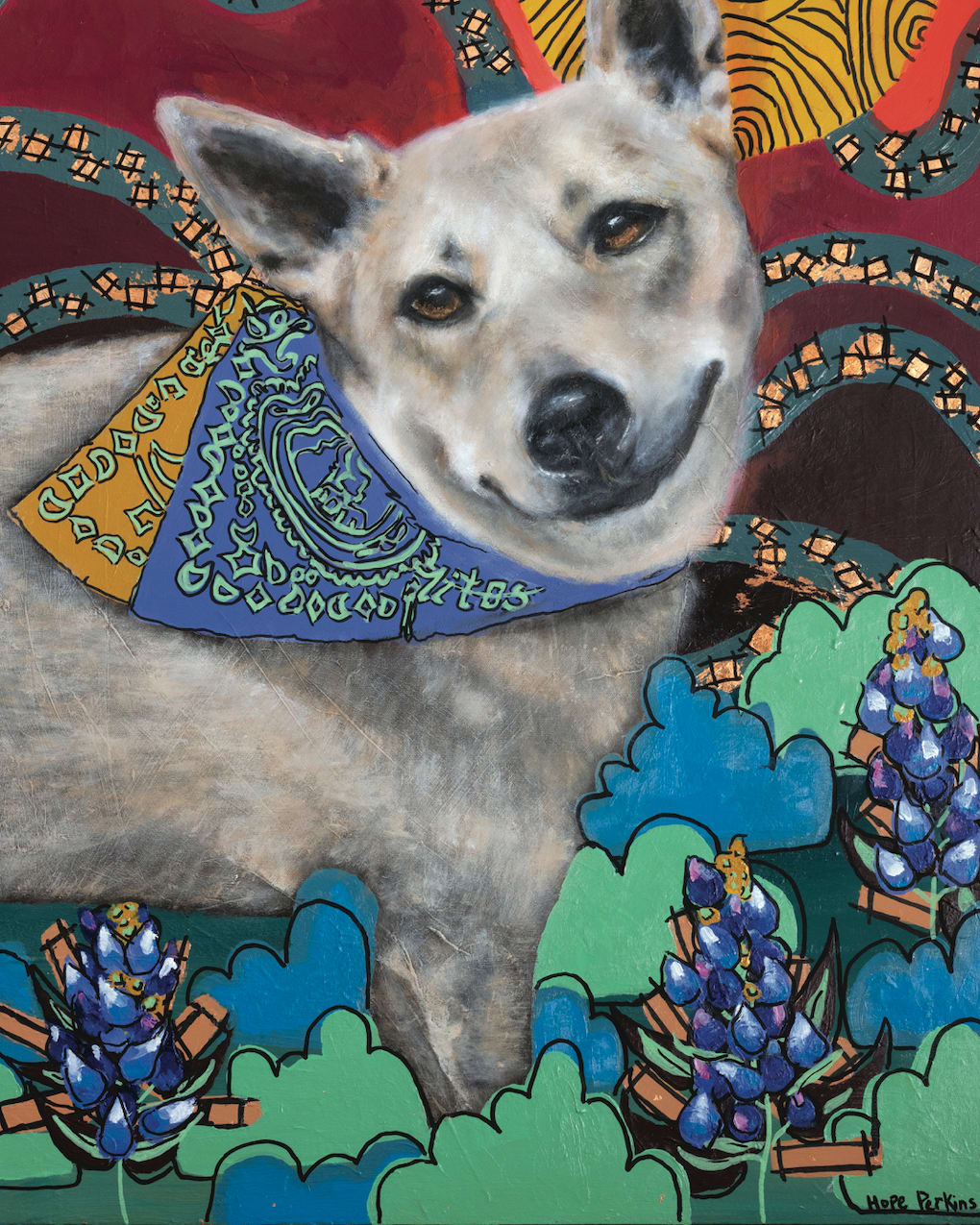 Go to "Taki, the Tito’s Handmade Vodka Distillery Dog" article