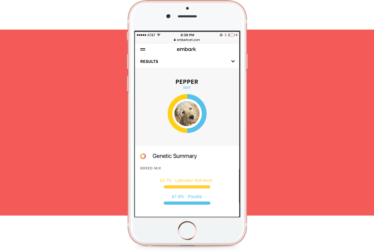 Embark result example