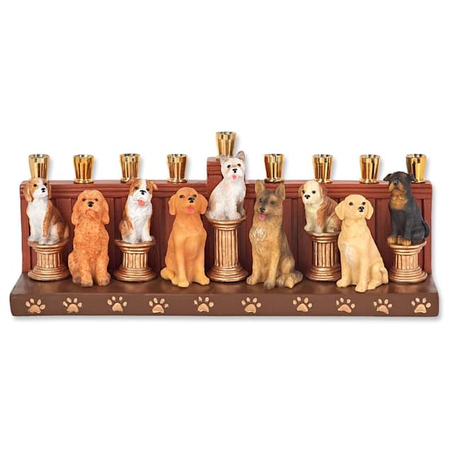 dog themed menorah