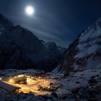 Nepal, Himalayas, Annapurna region, Machhaphuchhre Base Camp