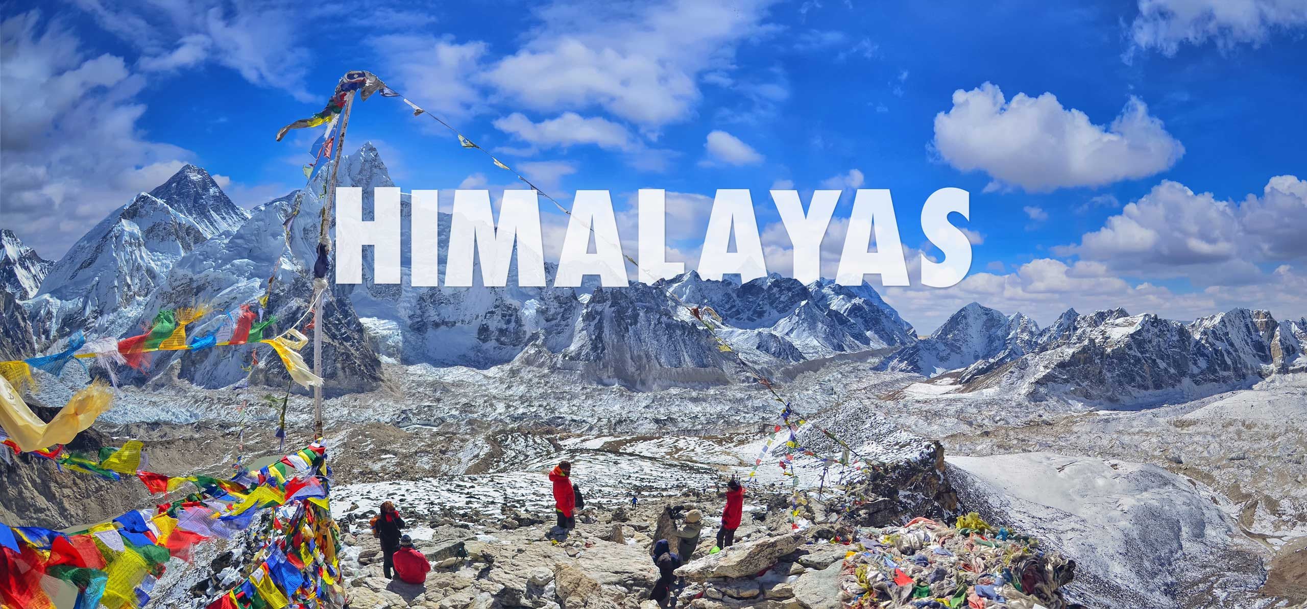 Hikers at the Basecamp in the Himalayas