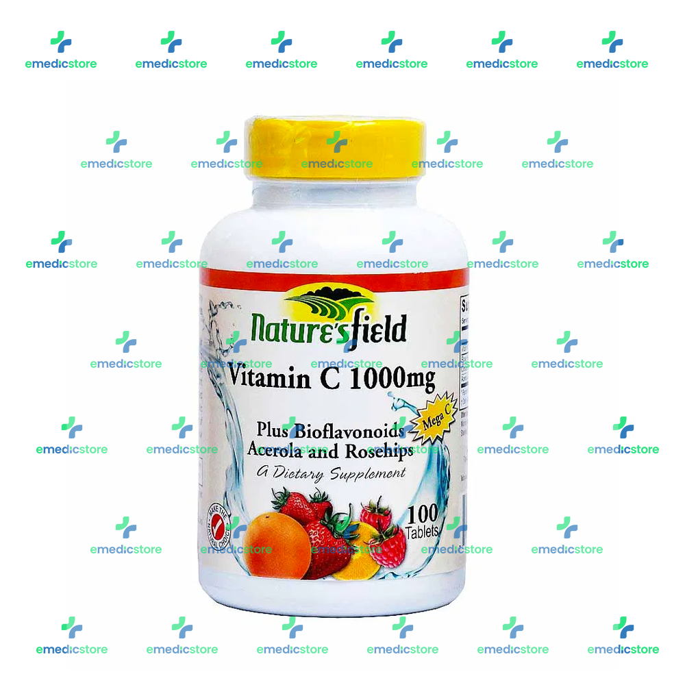 NATURE'S FIELD VITAMIN C 1000MG X60TABLETS