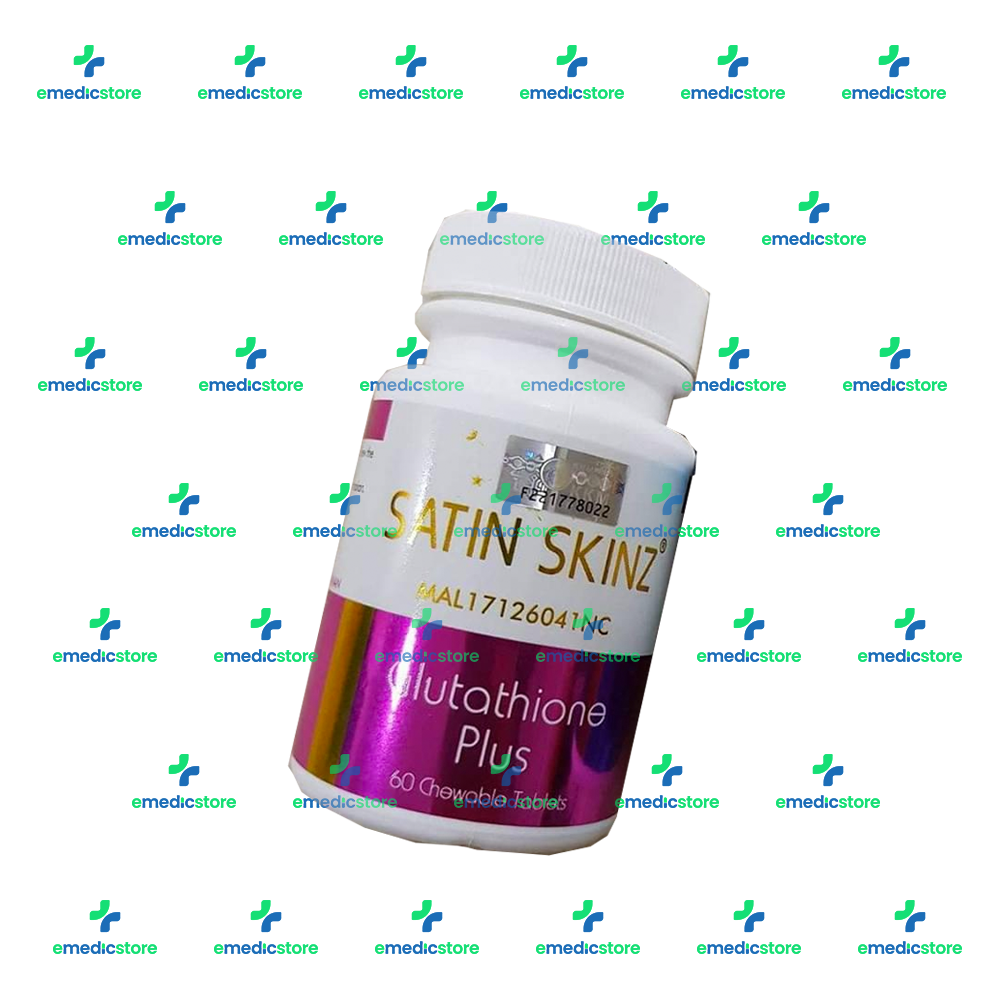 SATIN SKINZ GLUTHATIONE PLUS 60 CHEWABLE TABLETS