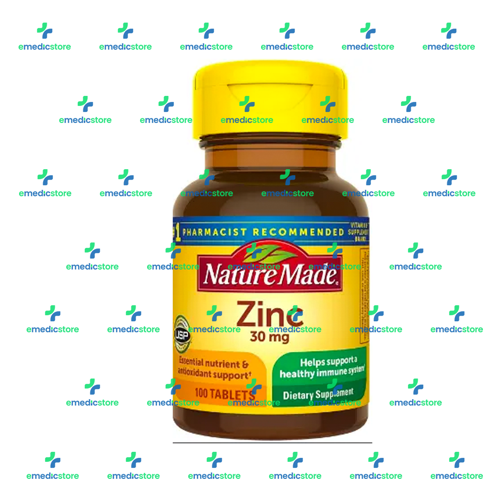 NATURE'S MADE ZINC 30MG X100TABLETS