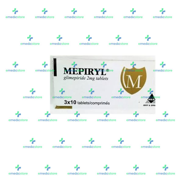 MEPIRYL GLIMEPIRIDE 2MG TABLETS