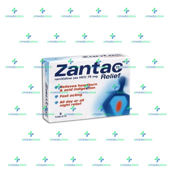 ZANTAC 75MG X6TABLET