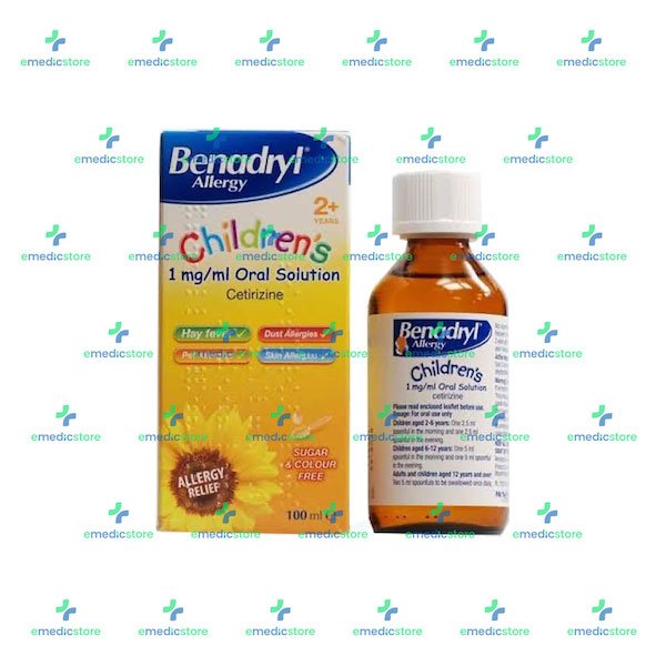 BENADRYL ALLERGY CHILDREN'S 6+ ORAL SOLUTION 70ML