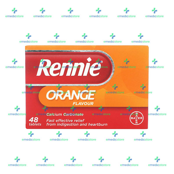 RENNIE ORANGE FLAVOUR TABLET X48TABLETS