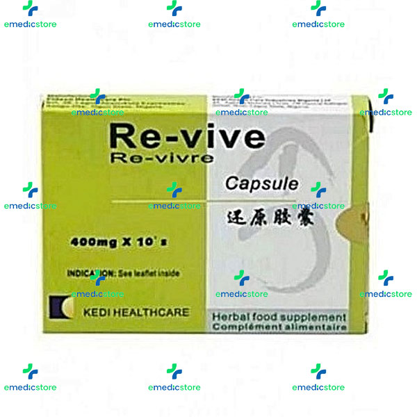 RE-VIVE HERBAL 400MG CAPSULES X10