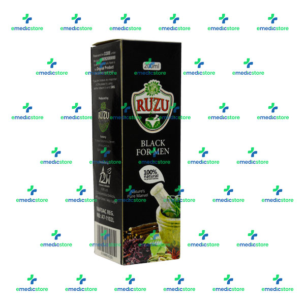 RUZU HERBAL BITTERS BLACK FOR MEN 200ML SYRUP