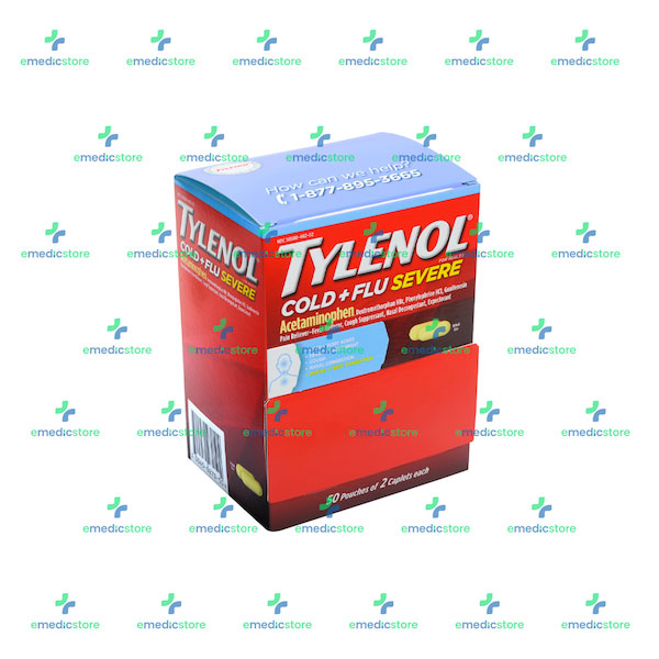 TYLENOL SEVERE COLD+FLU POUCH 500MG