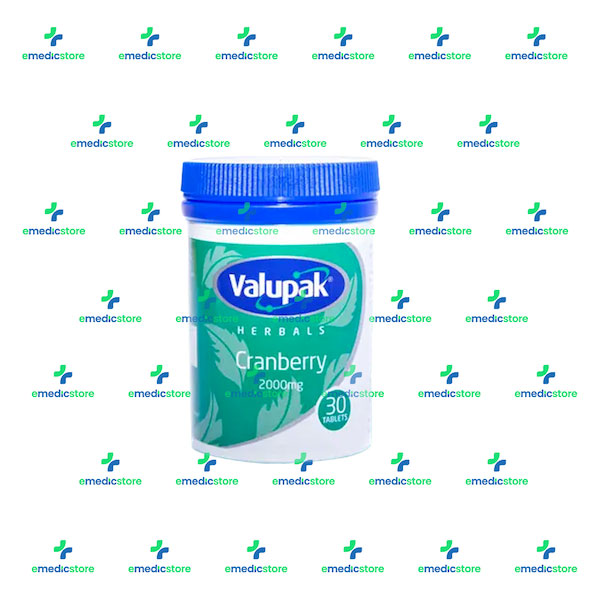 VALUPAK HERBAL CRANBERRY 2000MG TABLETS BY 30TABLETS
