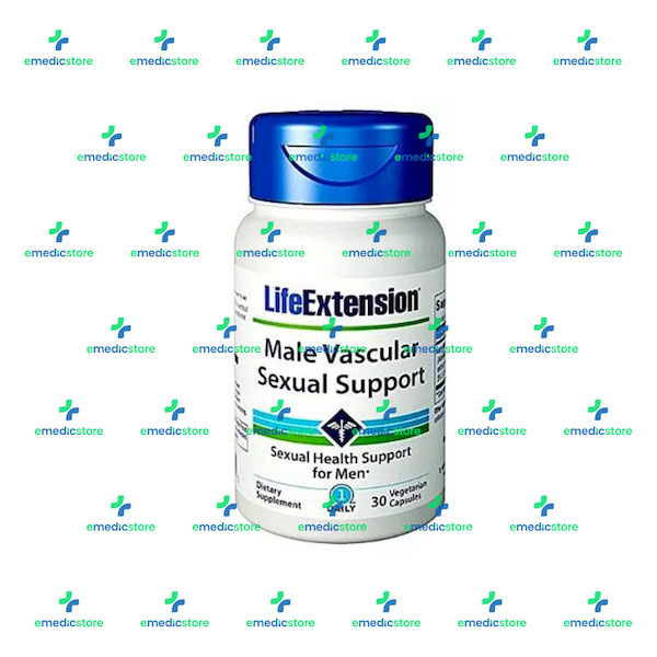 LIFE EXTENSION MALE VASCULAR SEXUAL SUPPORT BY 30 VEG CAPSULES