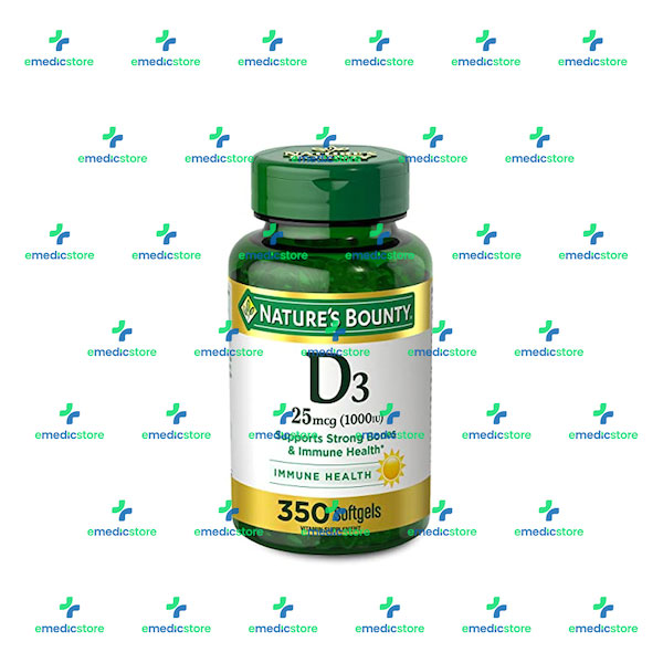 NATURE'S BOUNTY VITAMIN D3 1000IU BY350SOFTGELS