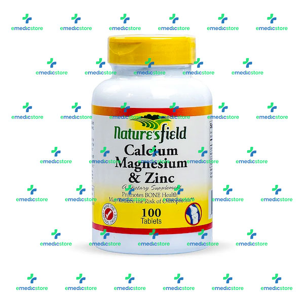 NATURE'S FIELD CALCIUM MAGNESIUM & ZINC BY 100TABLETS